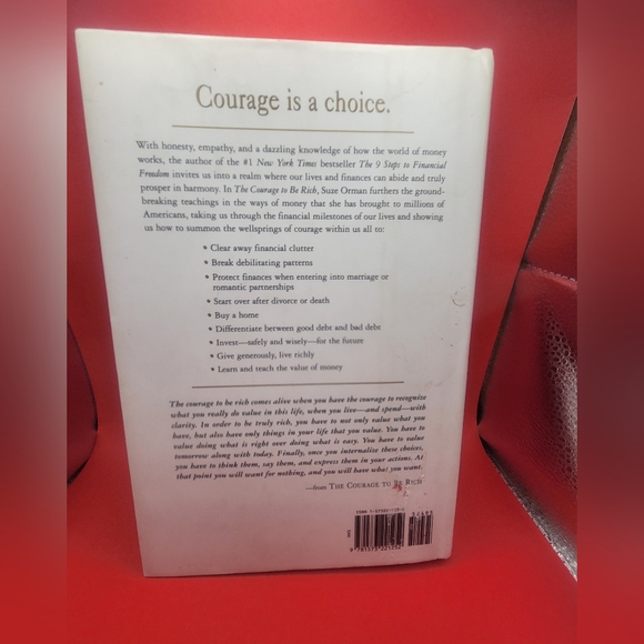 Suze Orman The Courage to be Rich HB 1999 1st Edition - Picture 2 of 4
